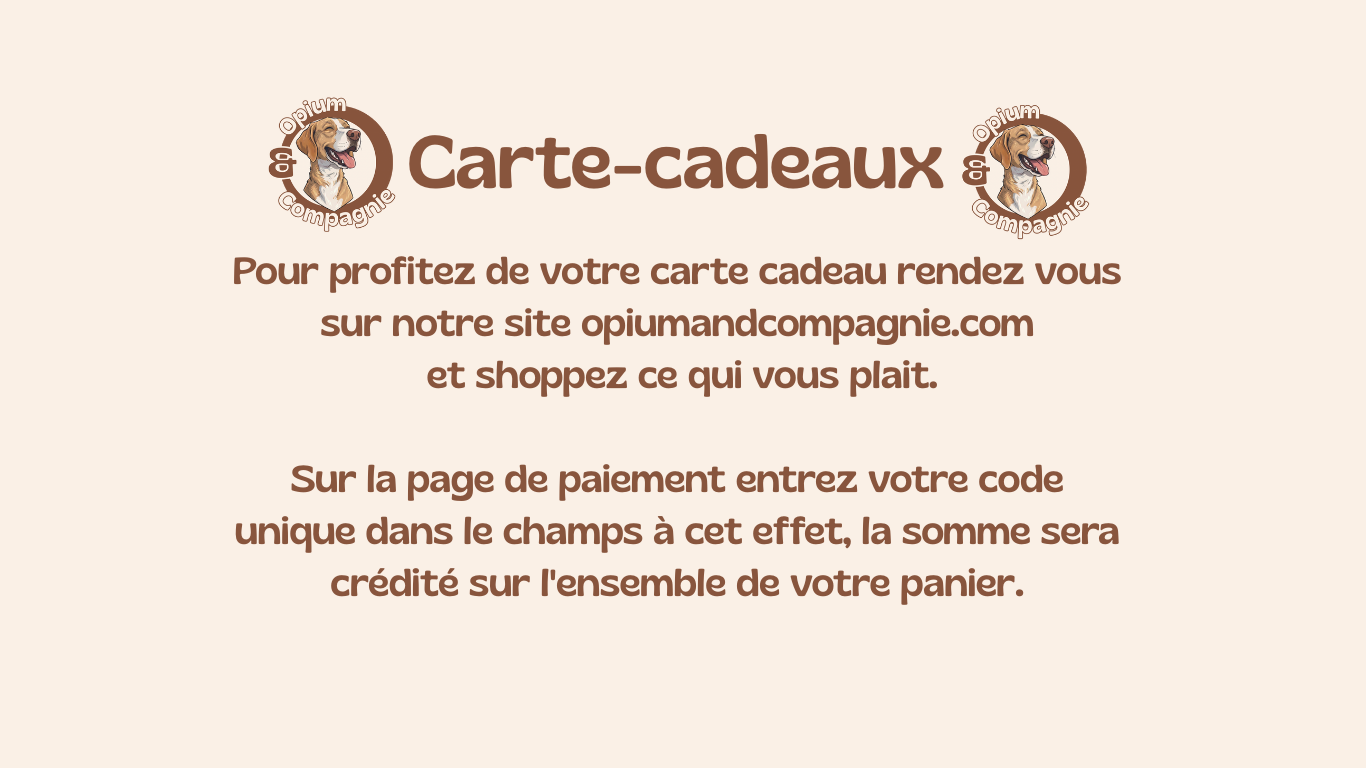 Carte cadeaux Opium & Co
