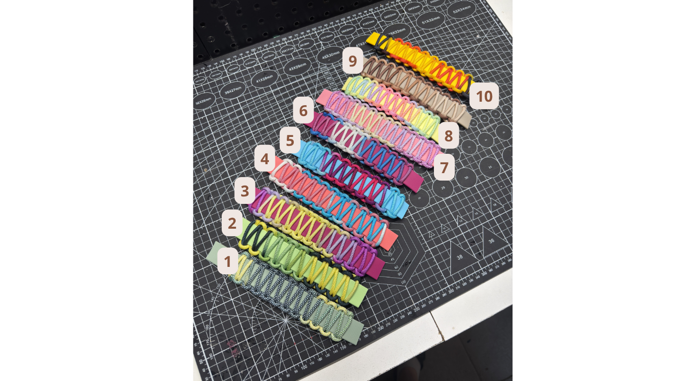 Collier tressé multicolore ( au choix )
