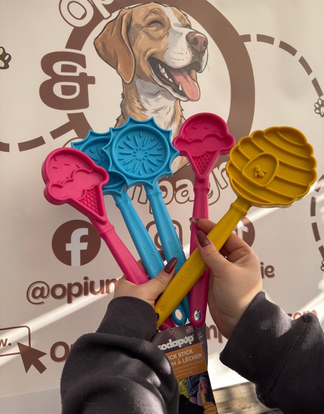 Jouet d'enrichissement pour chien - Lick Stick Honey - SodaPup