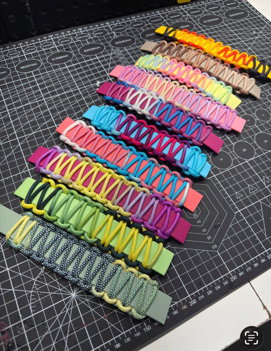 Collier tressé multicolore ( au choix )