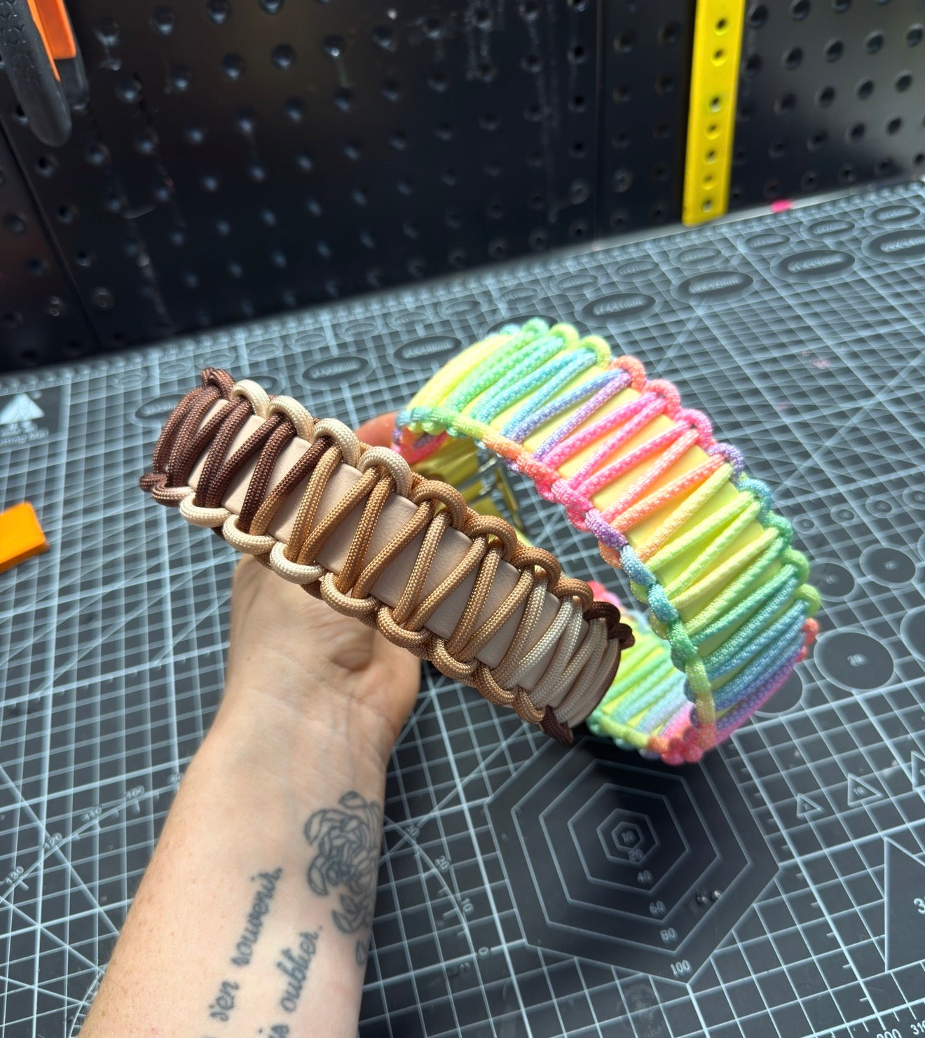 Collier tressé multicolore ( au choix )