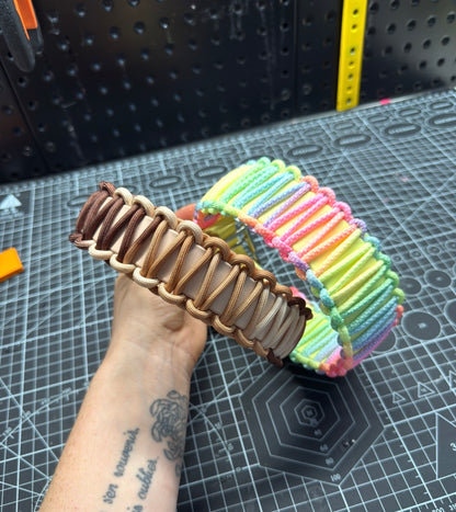 Collier tressé multicolore ( au choix )