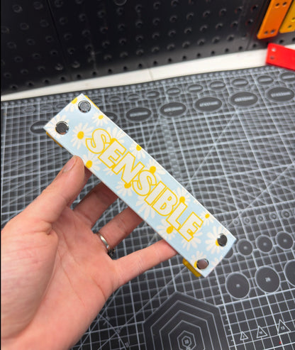 Dogscode pour laisses en UV (2 Faces) - SENSIBLE